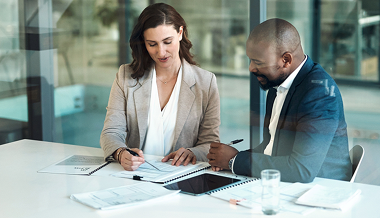 business owner negotiating a payment plan with her client