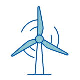 Graphic of a wind turbine